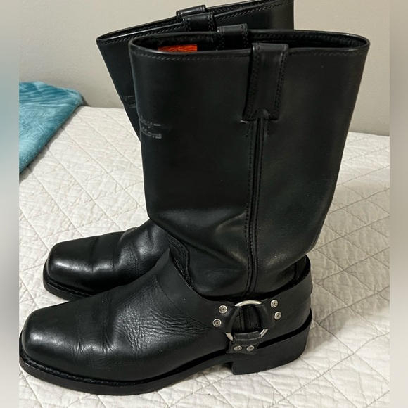 Men's Harley-Davidson Bowden Leather Harness Motorcycle Boot Sz 10.5 EUC - Picture 4 of 8